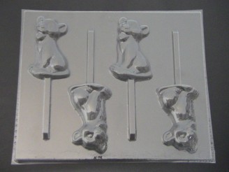 210sp Sambo Lion Queen Chocolate or Hard Candy Lollipop Mold